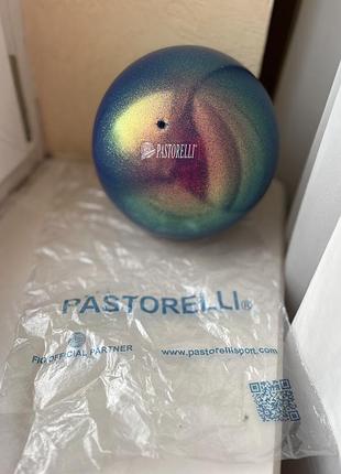 Мяч гимнастический глиттер new generation glitter pastorelli, 18 см galaxy