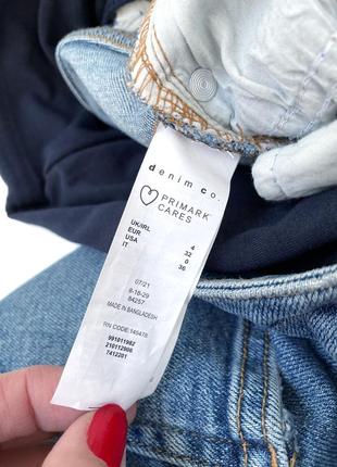 Стильні джинси для вагітних primark mom parenthood jeans, xxs/xss6 фото