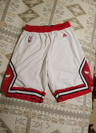 Мужские шорты adidas nba chicago bulls (m-l) оригинал6 фото