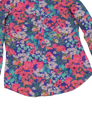 Hawes &amp; curtis semi fitted шикарная рубашка в принт цветов брендовая оригинал г. 102 фото