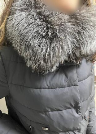 Зимняя куртка с натуральным мехом3 фото