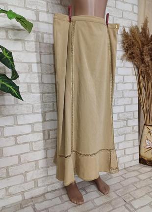 Новая с биркой юбка в пол/длинная юбка баталл в горчичном цвете, размер 4-5хл3 фото