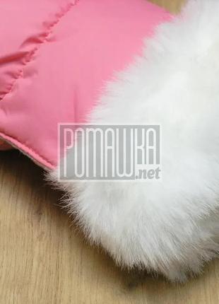 Детский зимний конверт - чехол в коляску for kids mini и муфта на флисе с меховой...