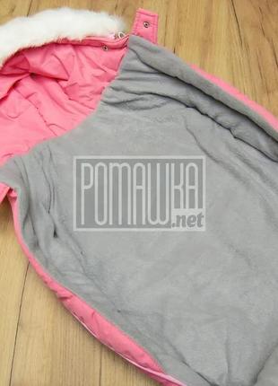 Детский зимний конверт - чехол в коляску for kids mini и муфта на флисе с меховой...