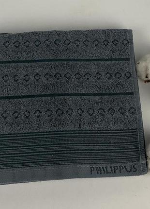 Рушник philippus slow cotton 50x90 timoxa антрацит(е847)