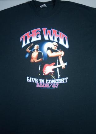 Футболка the who live in concert 2006/07 официальный мерч группы the who1 фото