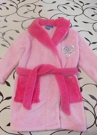 Халат теплый банный на девочку 2-3 лет, фирмы disney