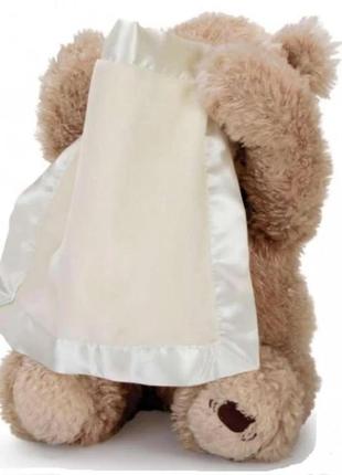 Детская интерактивная плюшевая игрушка для малыша мишка пикабу peekaboo bear brown 30 см коричне3 фото