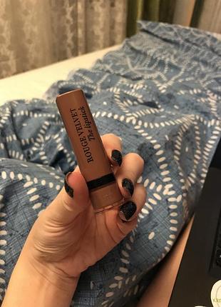 Bourjois rouge velvet lipstick 22 матова помада для губ