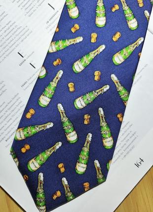 Alynn производство сша шелковый галстук с оригинальным принтом🍾🍾🍾5 фото