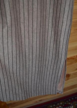 Платье принт полоска, люрексовая нить, с люрексом, песочного цвета,6 фото