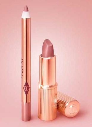 Набір charlotte tilbury
mini pillow talk lipstick & liner set3 фото