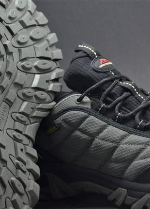 Мужские зимние термо кроссовки серые с черным baas 741293 фото