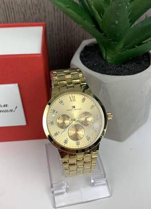 Якісний жіночий наручний годинник , металевий годинник на руку  золото