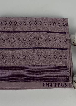 Рушник philippus slow cotton 50x90 timoxa фіолетовий(е847)