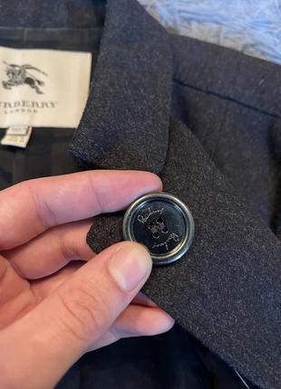 Burberry шерсть + кашемир укороченное пальто от премиум бренда7 фото