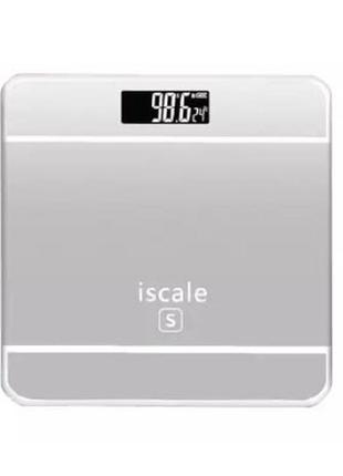 Весы напольные электронные iscale 2017d 180кг (0,1кг), с температурой. цвет: белый