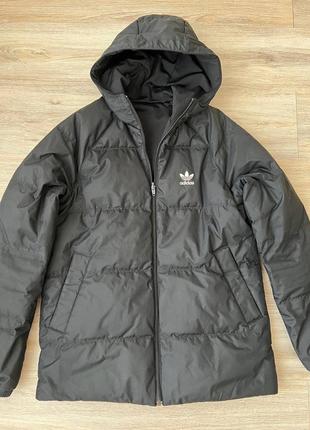 Куртка пуховик зимняя adidas originals на перьях двухсоронняя3 фото
