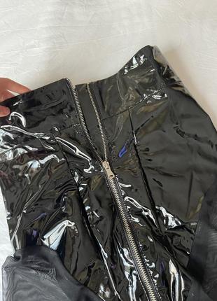 Мужские брюки латекс сетка прозрачные высокие клеш яркие эпатажные брюки кожаные...