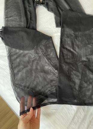 Мужские брюки латекс сетка прозрачные высокие клеш яркие эпатажные брюки кожаные...