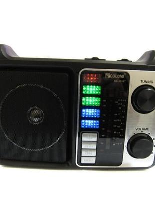 Радіоприймач на акумуляторі golon rx-333 mp3 usb bluetooth із ліхтарик5 фото