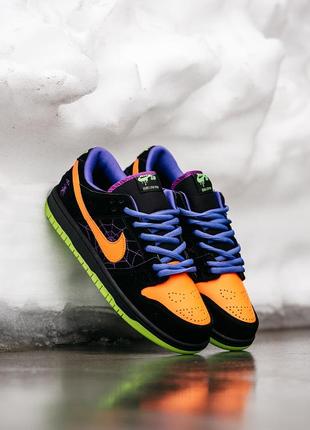 Мужские зимние кроссовки nike sb dunk low night of mischief halloween с мехом