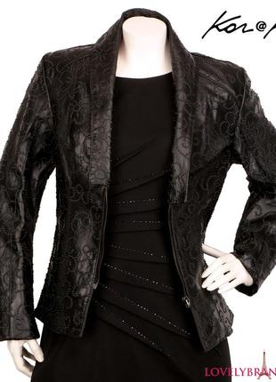 Kor@kor італія шкіряна куртка р. 46/м 100% натуральна шкіра стильний піджак, жакет весна