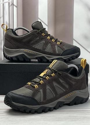 Merrell waterproof оригинальные кожаные трекинговые кроссовки1 фото