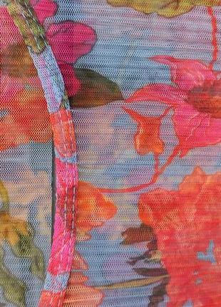 Блуза блузка жатка плиссе цветочный принтzara турция2 фото