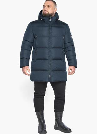 Куртка мужская зимняя городская цвет тёмно-синий модель 63957 (остался только 50(l))2 фото