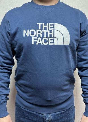 Свитшот the north face в синем цвете 🔥