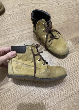 Шкіряні демісезонні чоботи черевики нубук timberland тімберленди