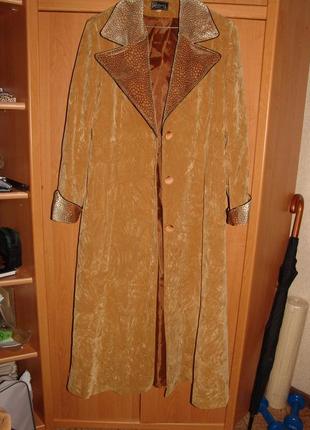 Плащ замшевый