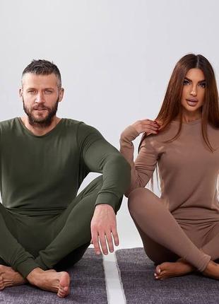 Термобілизна family look на флісі7 фото