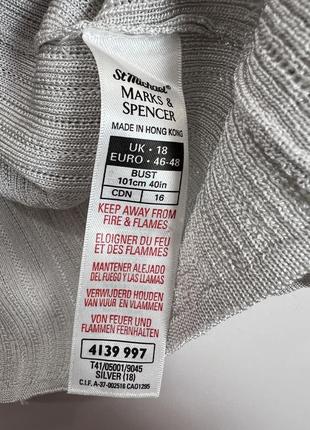 M&amp;s uk 18 серый кардиган вискоза кардиган с бисером5 фото