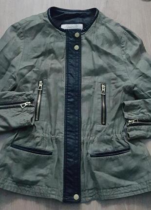 Оригинал.фирменная,стильная,текстильная куртка-ветровка zara1 фото