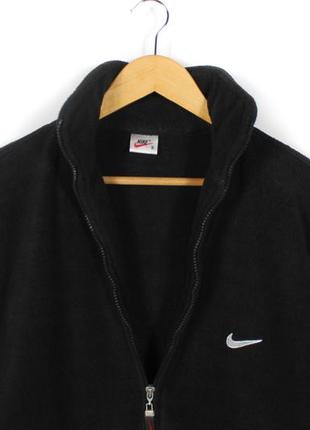 Nike винтажная черная флиска размер s-m2 фото