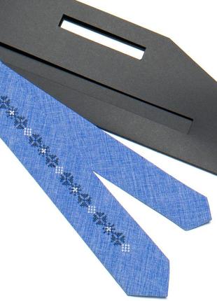 Вузька вишита краватка2 фото