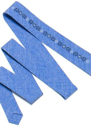 Вузька вишита краватка4 фото