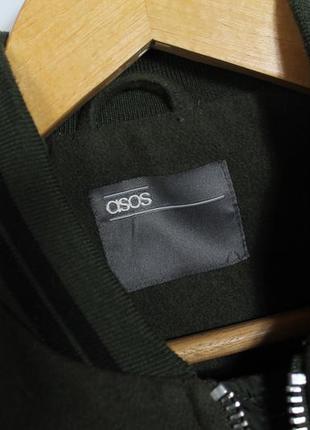 Asos куртка бомбер зимняя мужская шерсть s-m4 фото