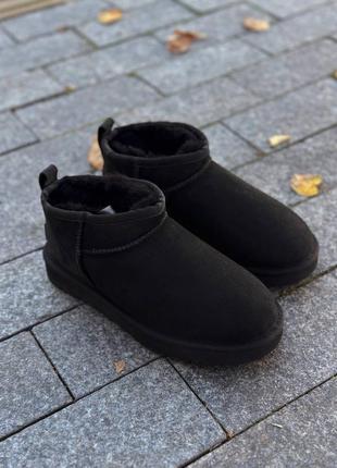 Угги угги угги ugg ultra mini black1 фото