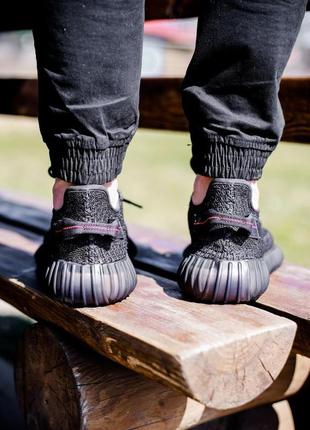 Кросівки adidas yeezy boost 350 v2 black static reflective кроссовки7 фото