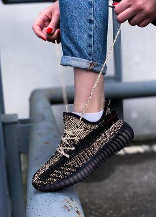 Кросівки adidas yeezy boost 350 v2 black static reflective кроссовки10 фото