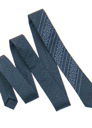 Вузька краватка з вишивкою2 фото