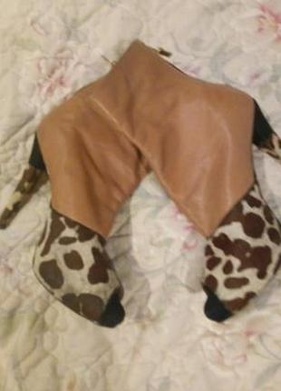 Дуже круті осінньо весняні ботильйони черевики шкіра хутро поні