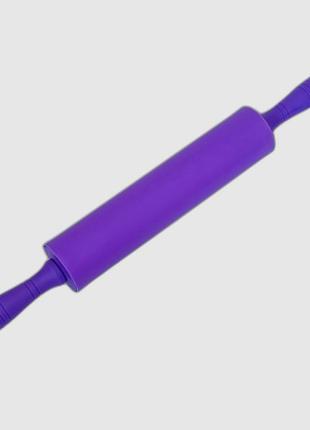 Скалка для раскатки теста силикон 45см, основа 25 см зеленый