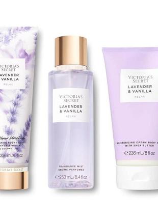 Набір для тіла lavender & vanilla від victoria's secret