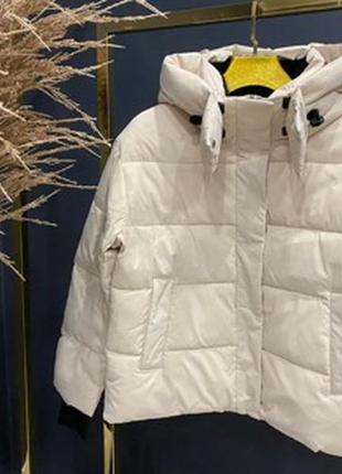 Куртка женская зимняя  холлофайбер рукава с эластичной резинкой (42-44-46-48-50) amodeski - это мода и стиль1 фото