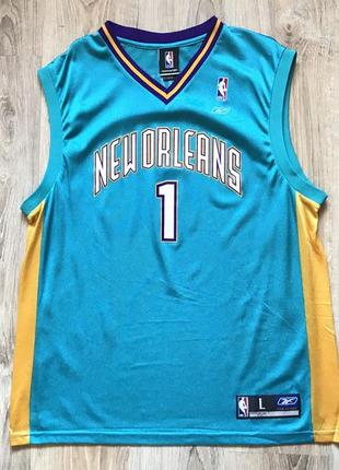 Чоловіча баскетбольна майка джерсі reebok new orleans hornets