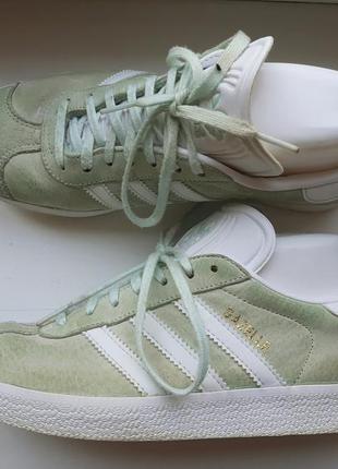 Фирменные замшевые кроссовки adidas gazelle (original).4 фото